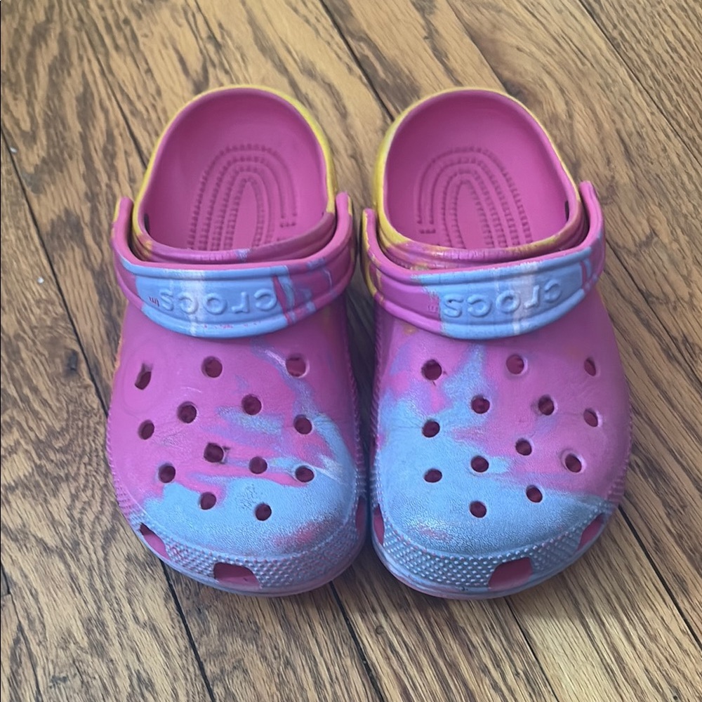 Crocs Kids Classic Clog - Pink and Blue